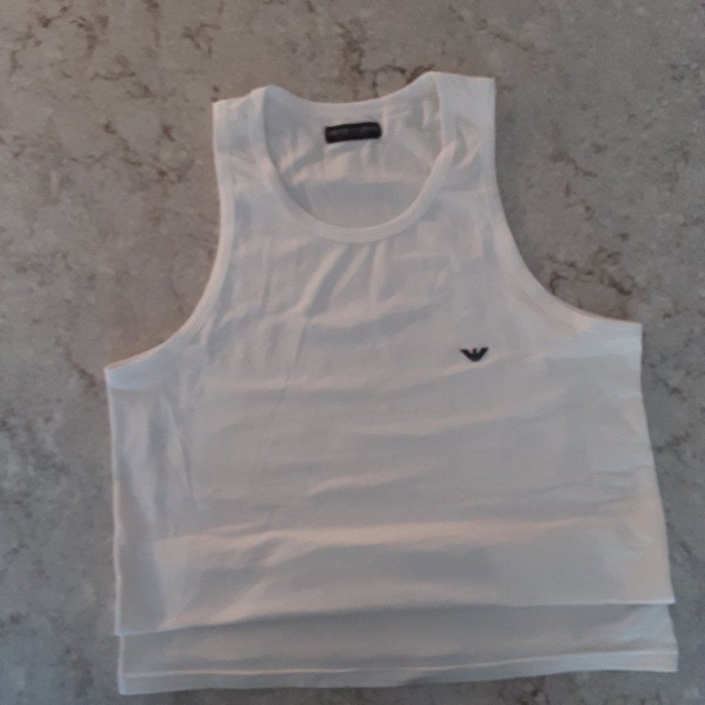 Emporio Armani Men's Thin Eagle Slim Fit Tank XL